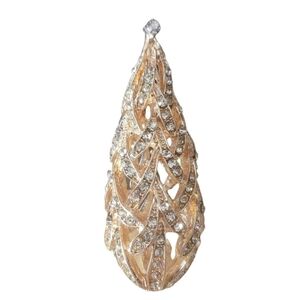 𝅺BEAD Gallery by Halcraft Metal & Fauceted Glass Pendant NWT